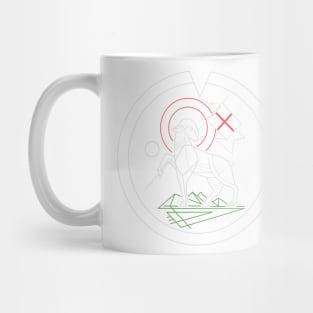 Lamb of God symbol illustration Mug